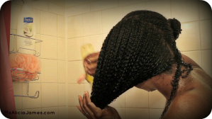 co washing tight curly natural hair